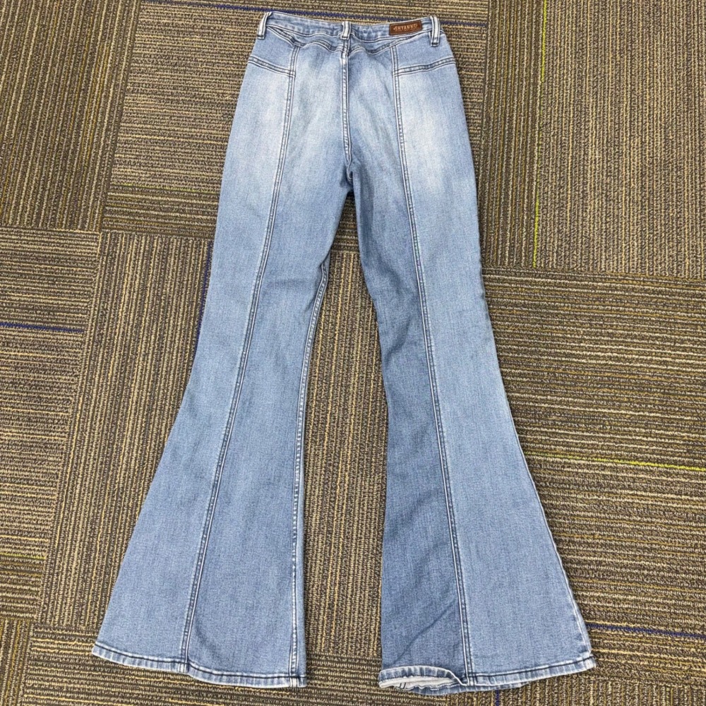 Shyanne Flare Jeans Women 26 Light Blue Excellent Western High Rise Bell Bottom - Picture 3 of 9